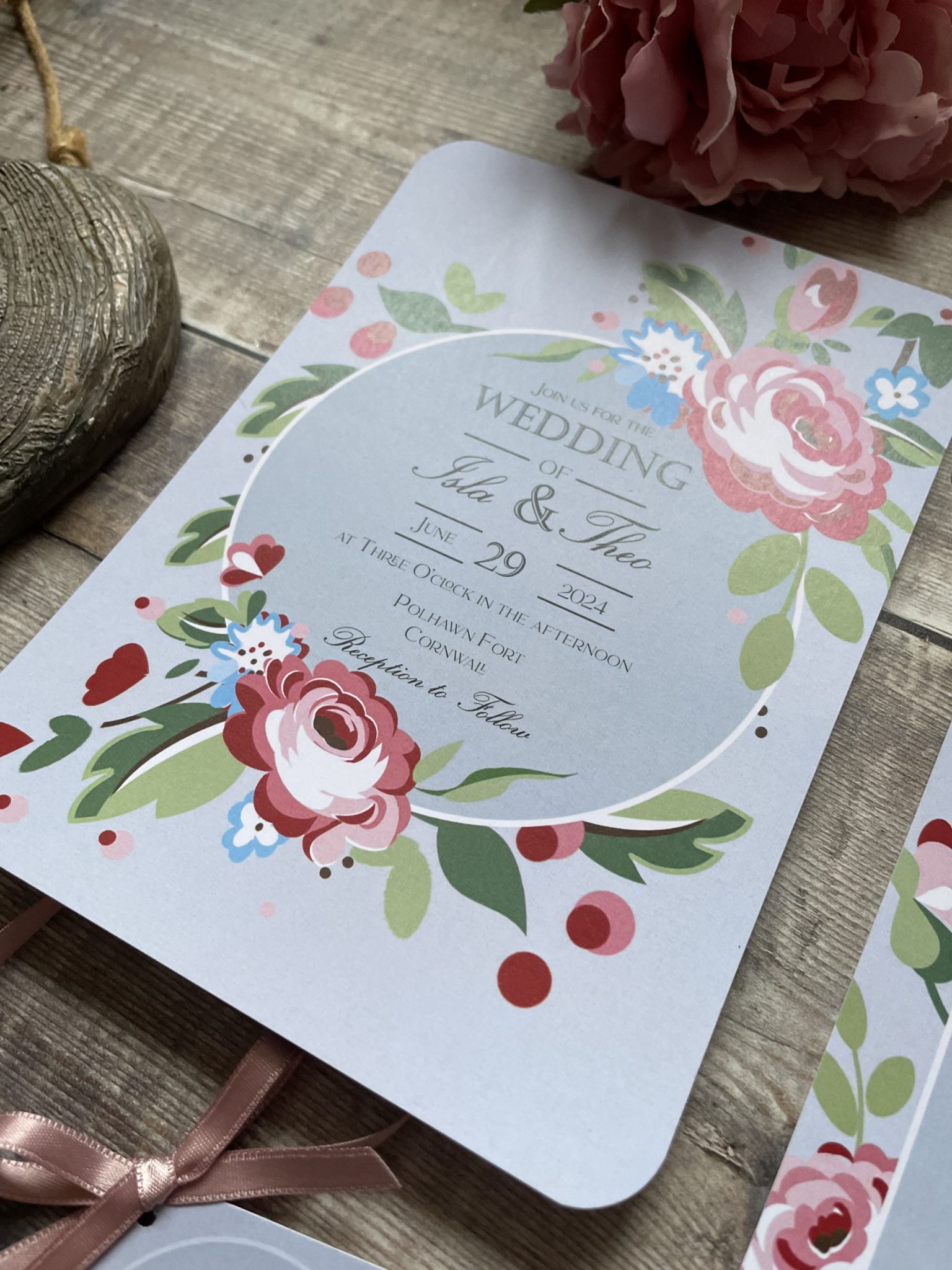 Whimsical Spring Invitations Whimsical Floral Wedding Invitation Suite – Wedding Invitations by Clare